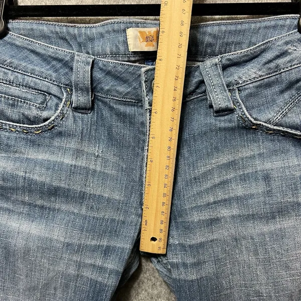 Antik Denim Womens 30 Bootcut‎ Jeans Medium Wash Embroidered Pockets Low Rise - Image 4