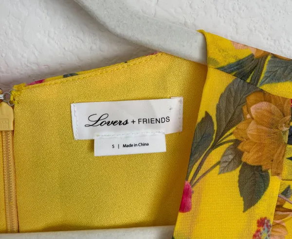Lovers + Friends revolve Dipinto Oro Yellow Floral Ruffle Maxi Dress - Image 8