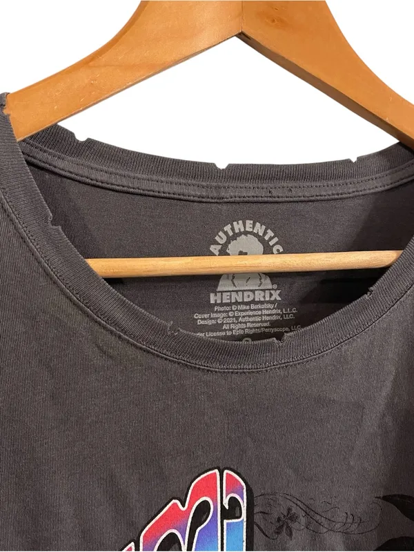 Jimi Hendrix Women’s Crewneck Distressed T-Shirt Small NWT - Image 5