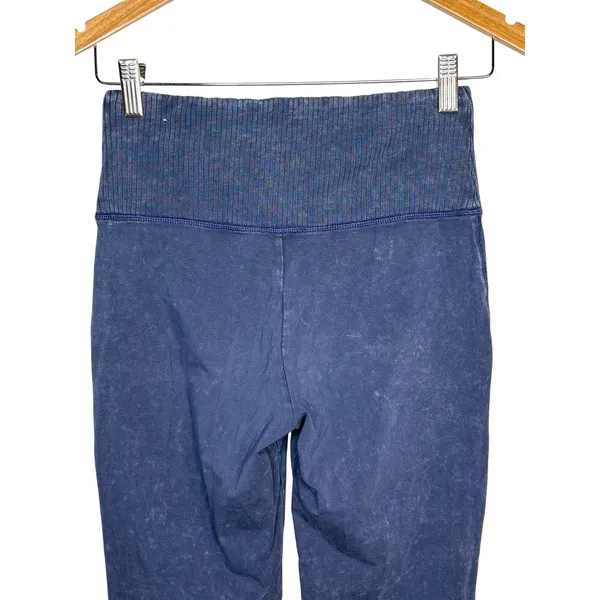 Aerie Chill Play Move Jogger Leggings Womens Medium Blue Acid Wash High‎ Waist - Image 6