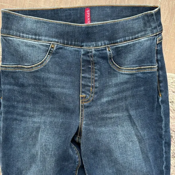 Spanx Women’s Blue Denim Skinny Jeggings Jeans Crop Ankle Pants Sz S - Image 2