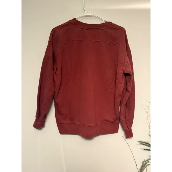 Lululemon Perfectly Oversized Crewneck Sweatshirt Red Terracotta Pullover Mens S - Image 3