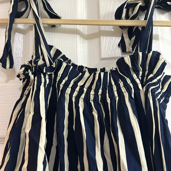 Faithful The Brand Ocean Dip Dress in Mazur Stripe Print - Image 8