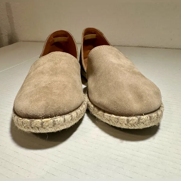 Verbenas Carmen‎ Espadrilles Tan Leather Suede Flat Slip On Womens 41 US 10/10.5 - Image 7