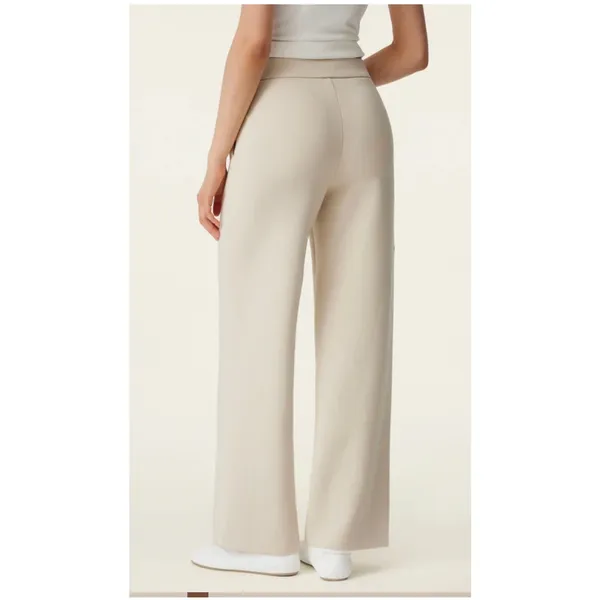 Brand New OGL Women's Size Small Textured Mid Rise Pull-on Straight Pant Pockets - Image 2