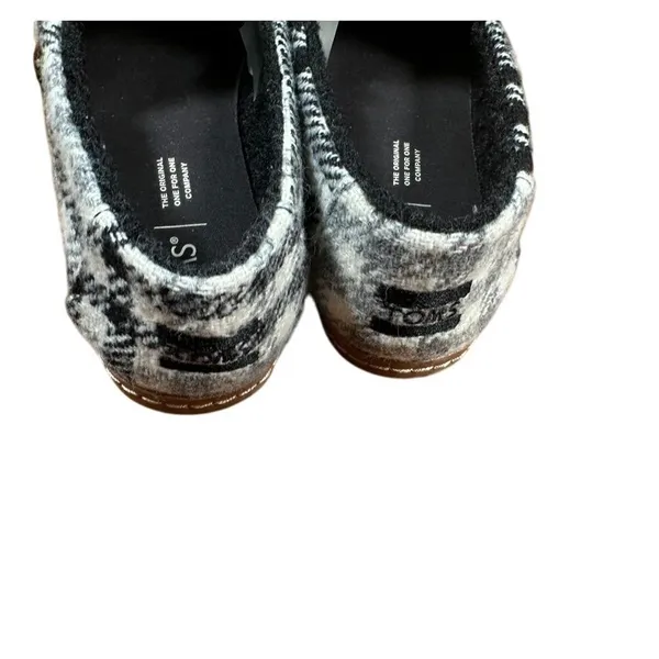 TOMS Plaid‎ Alpargata Slip On Casual Shoes Comfortable Loafers Women's 8 - Image 6