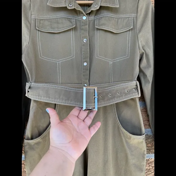 Lioness Jumpsuit “Williamsburg” Coveralls Belted Medium - Image 5
