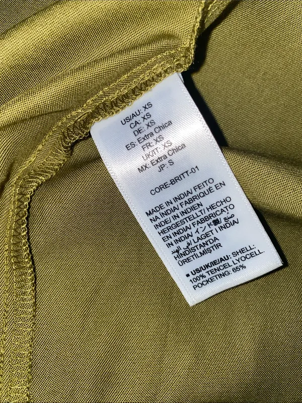 Olive Oil XS Tiered Sundress pockets - Image 8