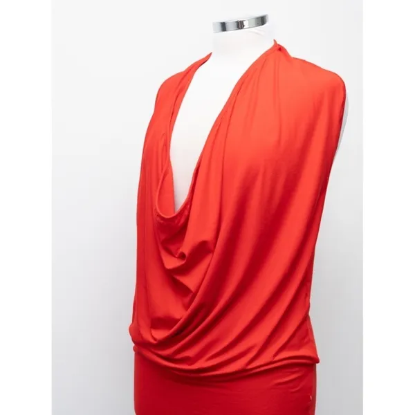 ASOS DESIGN - Cowl Neck Cut Out Back Detail Mini Dress - Image 8
