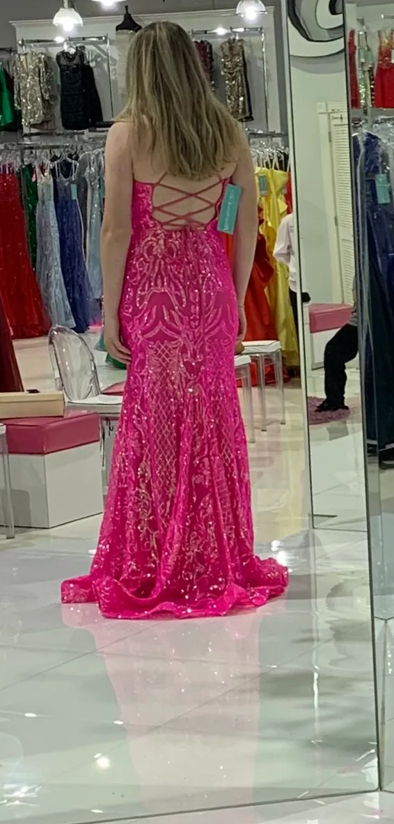 Pink Formal Dress Size 6 - Image 3