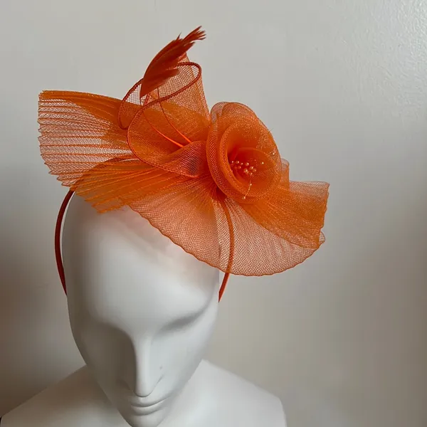 Derby Floral headband, add to a hat. Kentucky Derby piece - Image 2