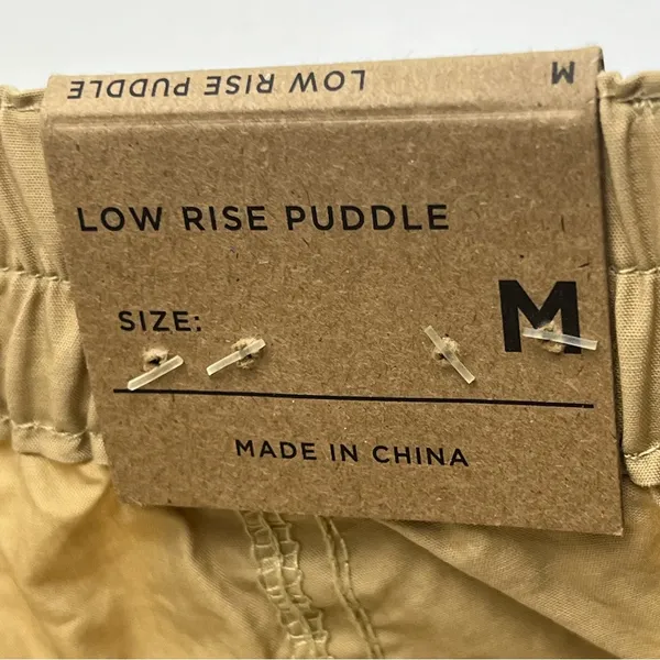 Pacsun‎ Low Rise Puddle Khaki Tan Womens Size Medium Pant Cargo Relaxed NEW - Image 4