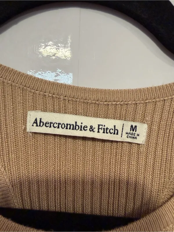 Brown ribbed Abercrombie and Fitch‎ bodysuit - Image 2