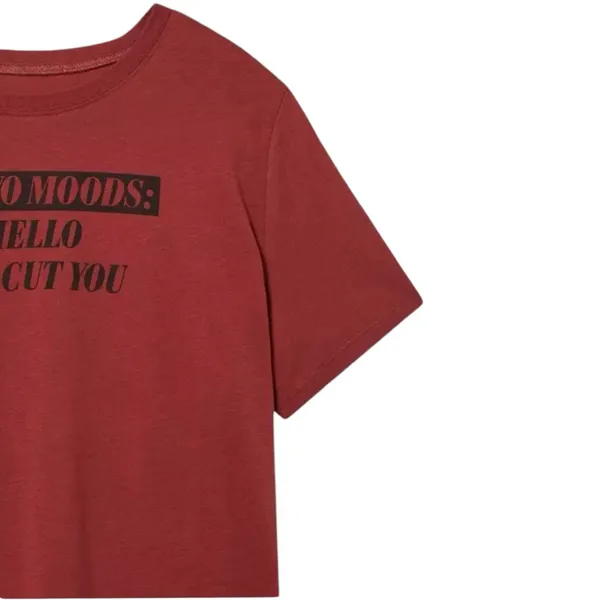 Size 2: Torrid Two Moods Classic Fit Heritage Jersey Crew Tee - Image 3