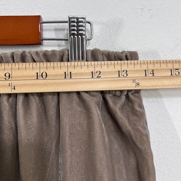 Gap Pants Women 4 Gray Velvet‎ Velour Wide Leg Pants Pockets Mid Rise Classic - Image 8