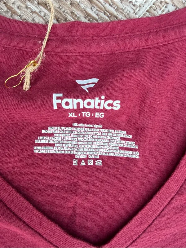 Fanatics Washington Football Women's V-Neck T-Shirt - Burgundy - Image 2