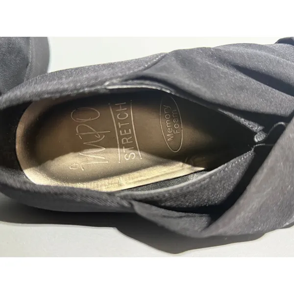 IMPO Ginny Women's 9.5M Black Sash Stretch Memory Foam Wedge Dress Shoes - Image 7