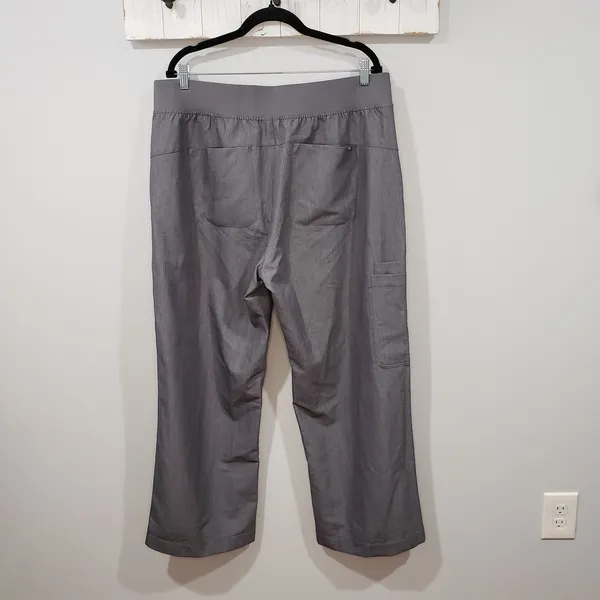 FIGS Kade Cargo Scrub Pants Womens XXLP Graphite Gray Medical Uniform - Image 2