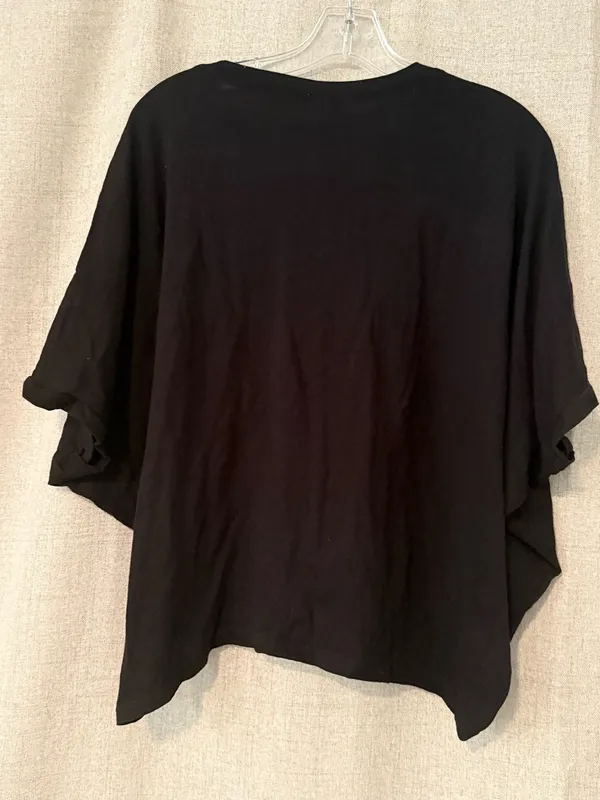 Comune | Black Oversized Short Sleeve Top | L Size L - Image 5