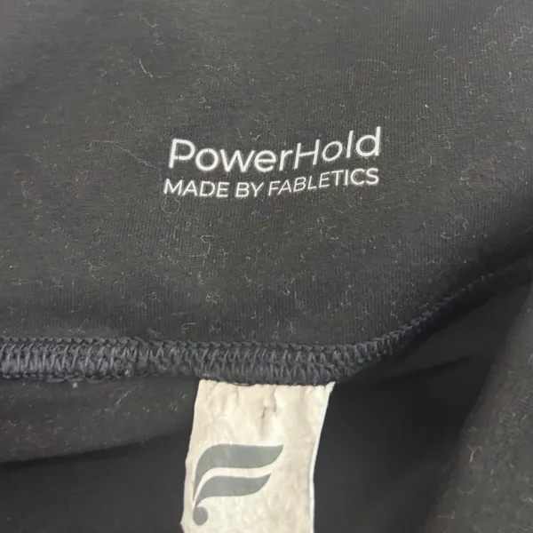 Fabletics PowerHold High Waisted Pocket Leggings Black Compression 7/8 Length S - Image 6