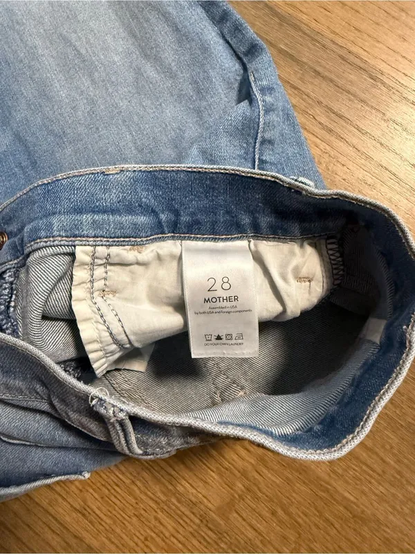 Mother The Hustler Ankle Fray Denim Jeans Size 28 - Image 8
