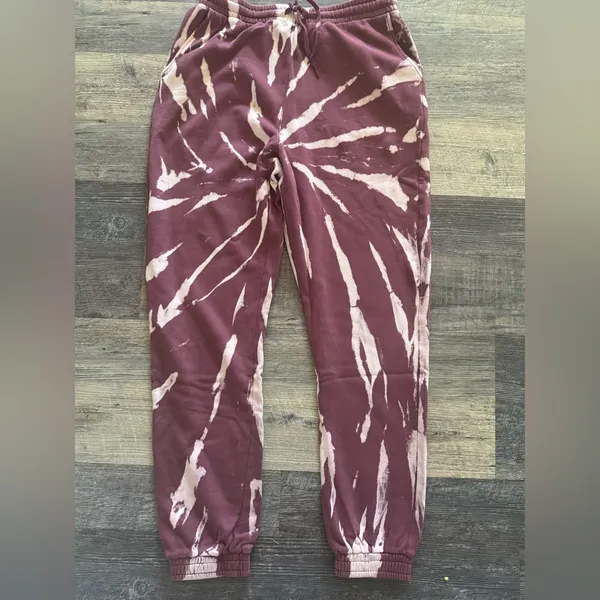 NWT 525 America X Revolve Dip Dyed Tie dye Print Joggers pants womens size Large - Image 2