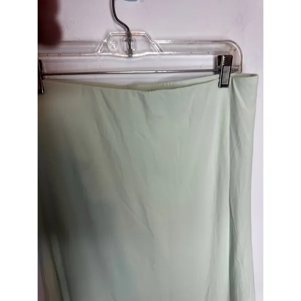 NWT OGL Move Mint Sage Light Green Flowy A-Line Maxi Midi Skirt Women Medium - Image 6