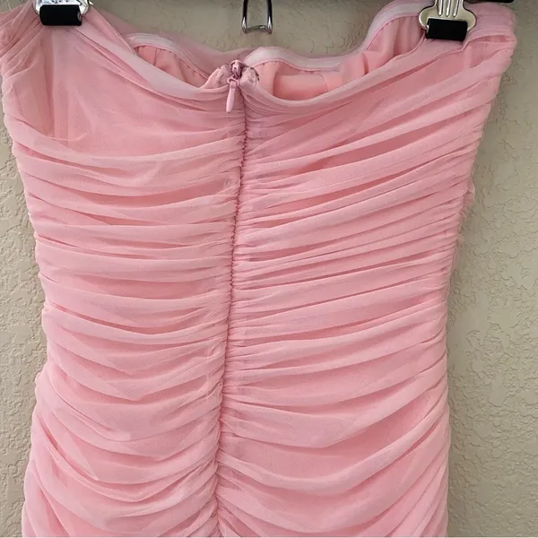 House of CB “Sofia” Fairy Pink Mesh Maxi‎ Dress strapless NWOT like fornarina XL - Image 9