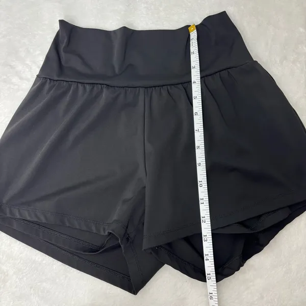 HALARA Women's High-Waisted Black Shorts Size‎ M - Image 5
