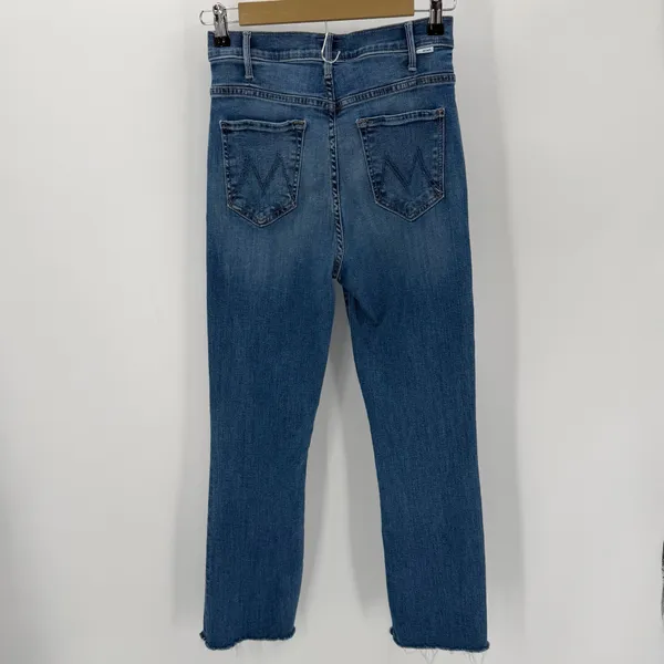 MOTHER Jeans Womens 28 Blue Hustler Ankle Fray Denim Healing Jar 1117-104 - Image 2