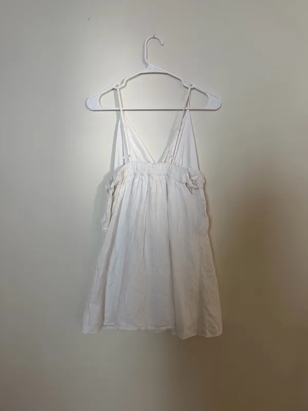 Aerie Linen Blend Side Tie Mini Dress - Image 5