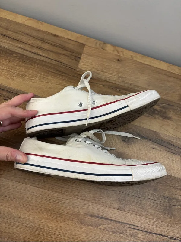 Converse Chuck Taylor All Star Lace Up Sneakers White Unisex - Image 9