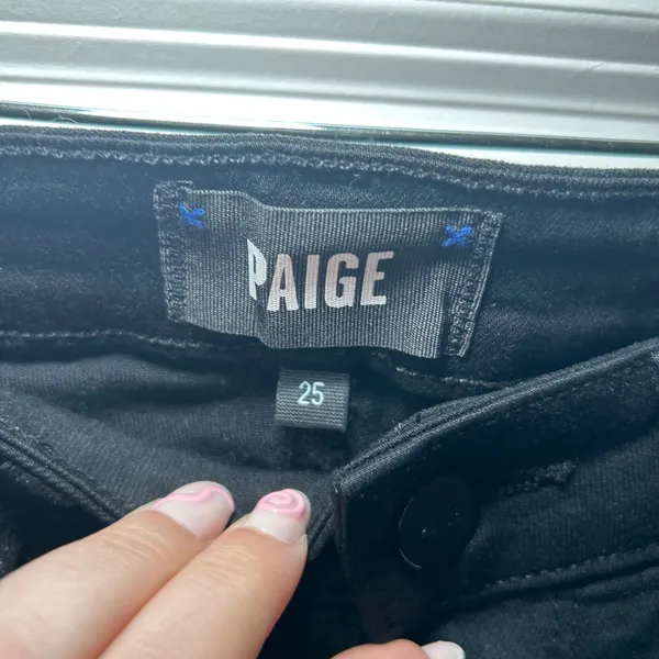 Paige Manhattan High Waist Bootcut Jeans black women's 25 - Image 4