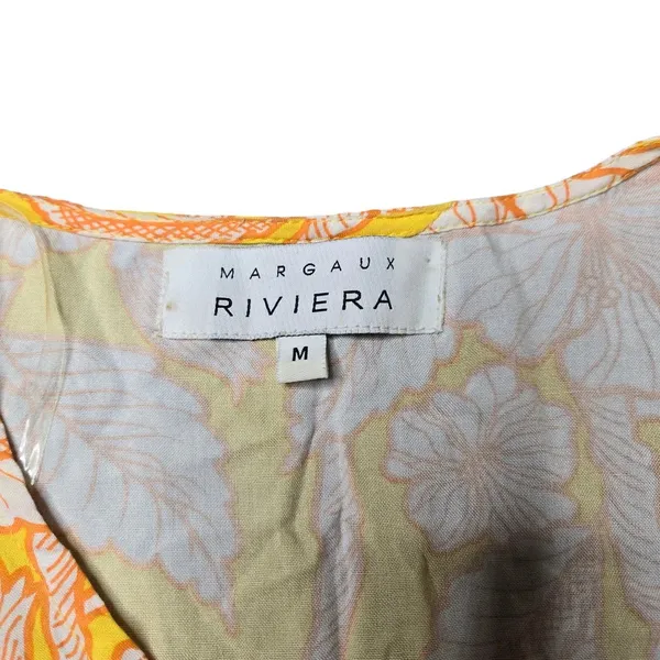 Margaux Riviera Yellow Floral Midi Dress‎ - Image 5
