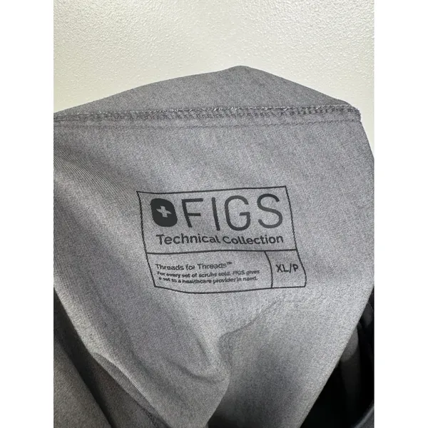 FIGS‎ Yola Skinny Cargo Scrub Pants Heather Charcoal Gray XL Petite - Image 3