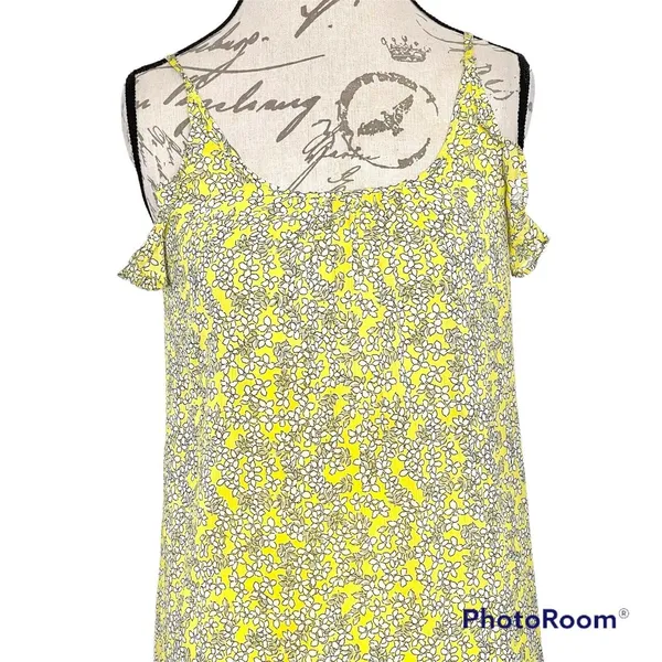 Who What Wear Women's Dress Sz Small Floral Maxi Ruffled Cottage Core Summer - Image 6