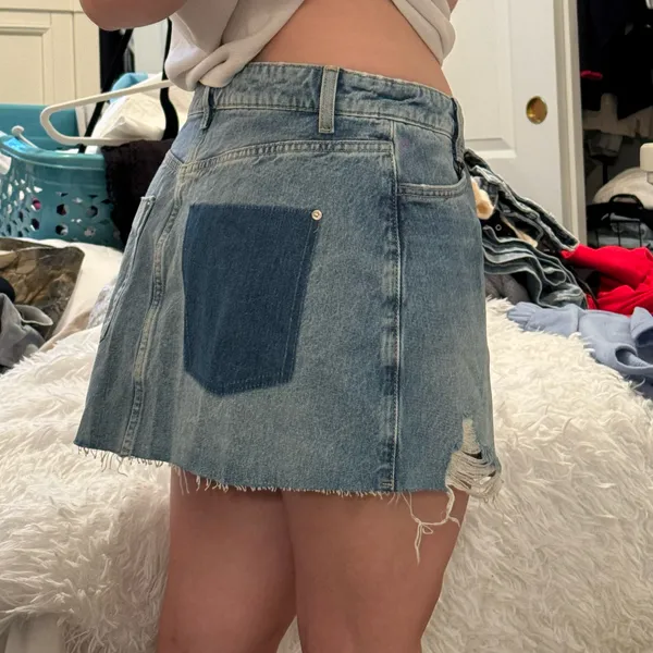 ZARA Denim Mini Skirt - Image 6