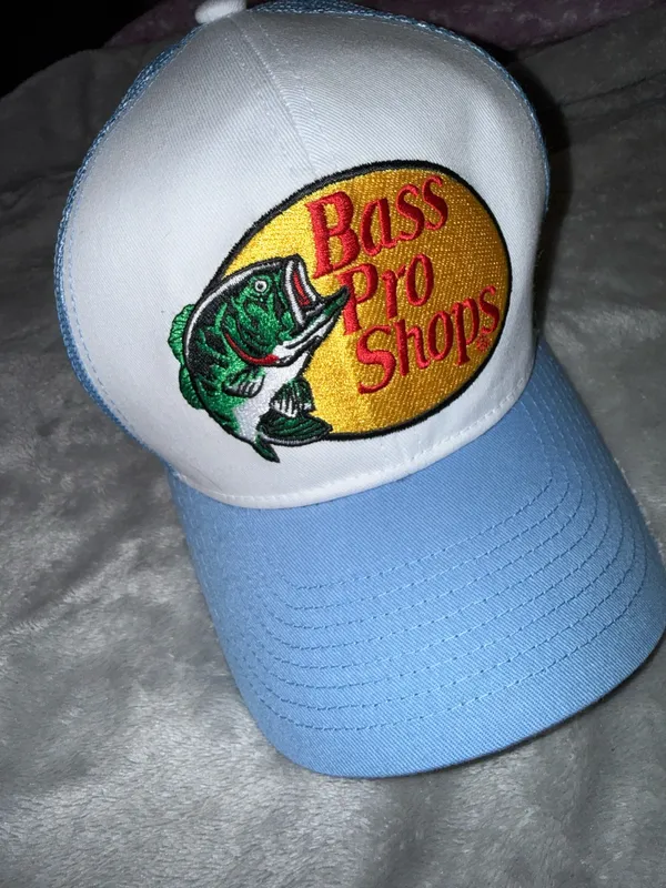 Bass Pro Shops blue and white trucker hat - Image 8