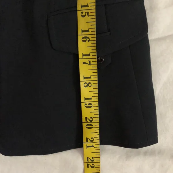 Tahari Grey blazer snap on button up down office siren core fitted corset waist long sleeve - Image 8