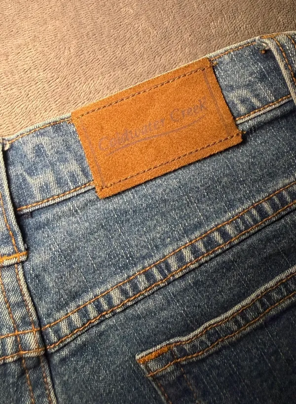 Coldwater Creek High-Rise Cut Off Denim Shorts Raw Hem Blue Size 4 - Image 6