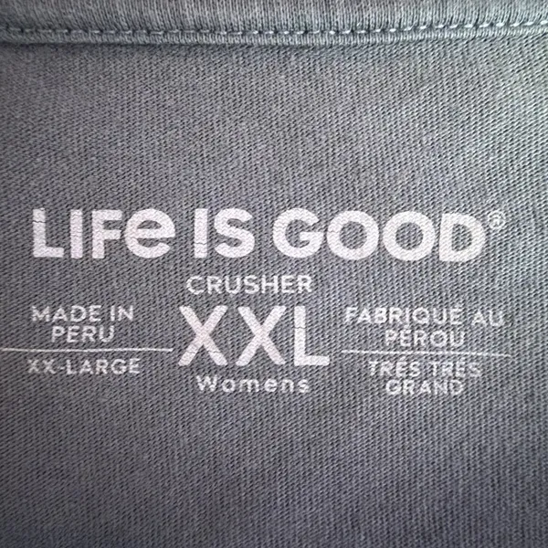 Life is Good Christmas Grinch Long Sleeve Crusher Tee XXL holiday Santa Women’s - Image 8