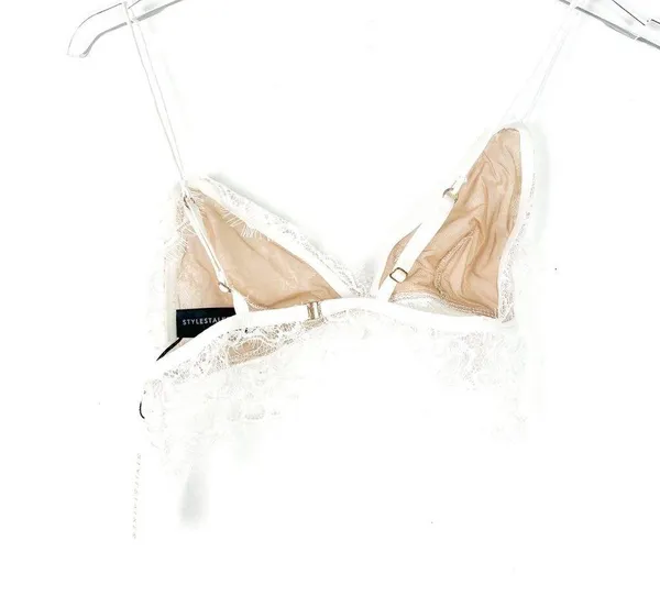 NWT STYLESTALKER Mellina Bra Lace White Size Medium M NEW - Image 7