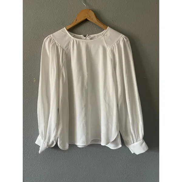 New Club Monaco Shirred‎ Sleeve Top - Image 4