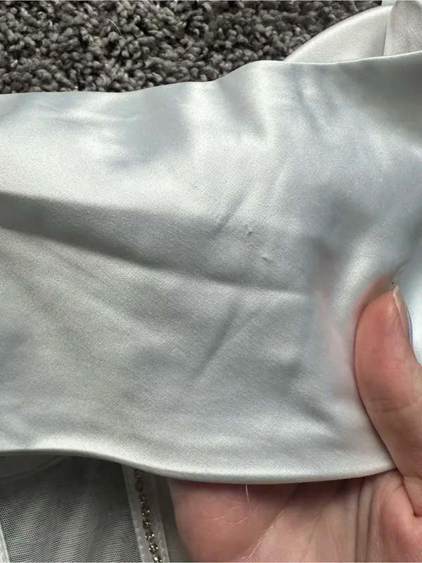 Windsor White Satin Bustier Crop Tank - Image 3