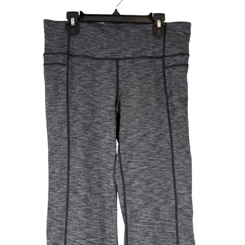 Athleta‎ Straight Up Yoga Pants Heather Gray Space Dye Athleisure Size Medium - Image 2