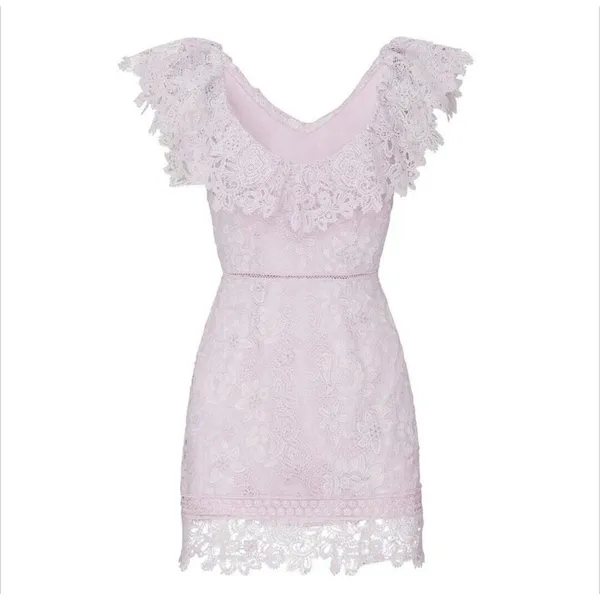 Saylor Dress Women Lilac Purple Adwoa MSRP:$288 Preppy Summer Cocktail Sz Small - Image 2