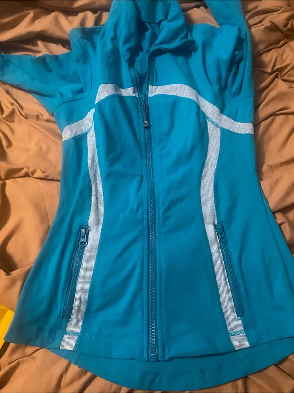 Lululemon Teal Define Jacket with Reflective Stripes - Image 14
