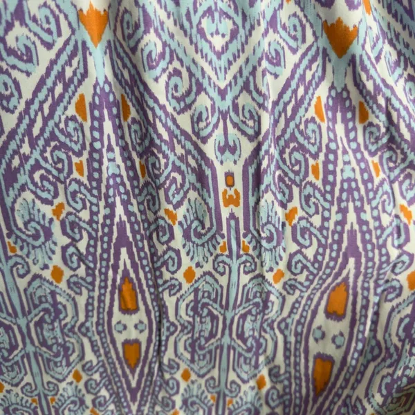 NEW Canyon Retreat‎ Women Messa Shirt Dress 1X Purple Ikat Paisley Purple Resort - Image 10