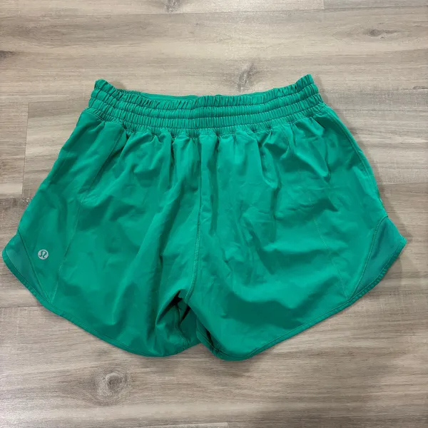 Lululemon Hotty Hot High-Rise Lined Short 4" Kelly Green Women Size 6 - Image 3