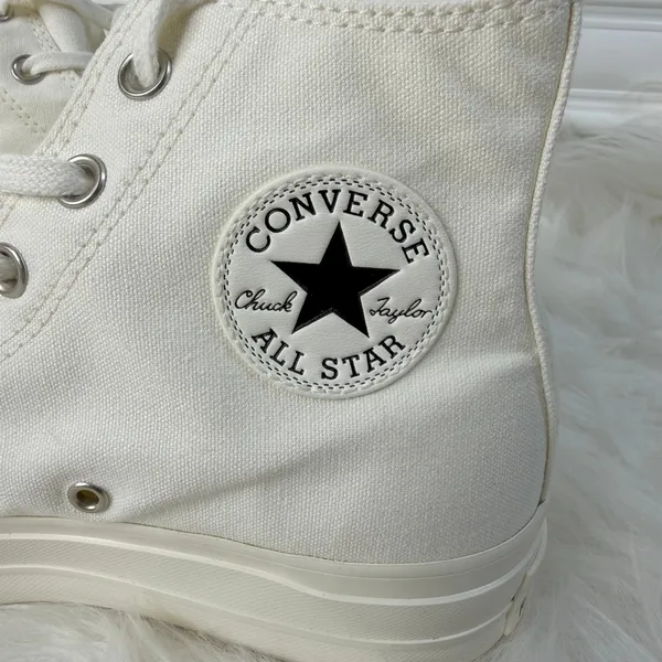 New Y2K Vibe Converse Platform High Tops With Butterfly Size 9 Womens - Image 4